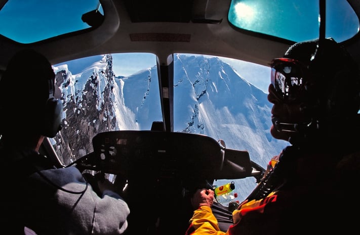 Reasons Why Every Skier Should Go Heli Skiing - Helicopter Mountain View